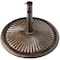 Gardenised Outdoor Antique Cast Iron Umbrella base Holder, 49 lbs Bronze Large QI003818 - alternate 1